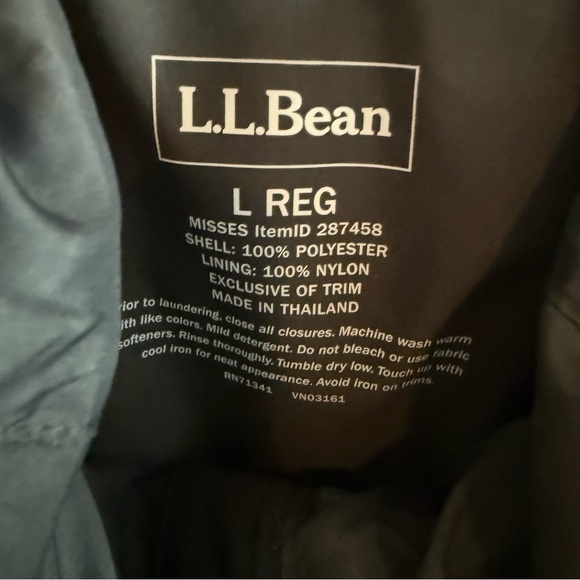 L.L. Bean Classic Black Jacket, Size L, like new! - Picture 4 of 6